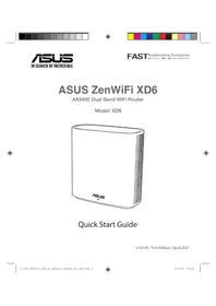 Notice ASUS ZENWIFI AX XD6 Juhtmevaba ruuter