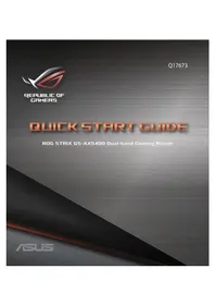 Notice ASUS ROG STRIX GSAX5400 Juhtmevaba ruuter