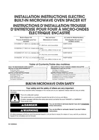 Notice WHIRLPOOL W10469903 Four micro-onde