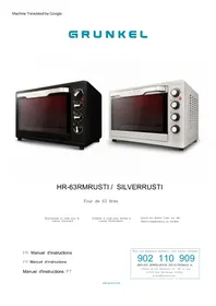 Notice Grunkel HR63RMRUSTI Four
