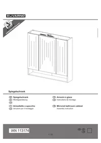 Notice MIOMARE IAN 113174 Armoire de salle de bain