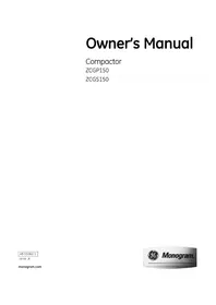 Notice GE ZCGS150PSS Compactor