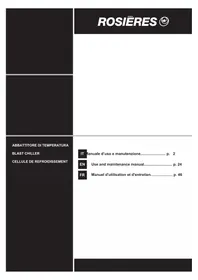 Notice ROSIERES RBC450 SV Freezer