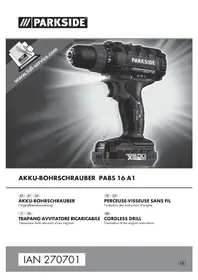 Notice PARKSIDE PABS 16 B2 Bohrmaschine