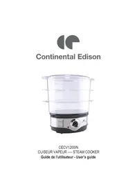 CONTINENTAL EDISON CECV1200IN - Nettoyeur à vapeur