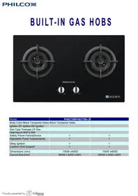 Notice Philco PH8275B Cuisinière