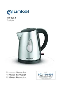 Notice Grunkel HV10FX Bouilloire