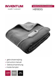 Notice INVENTUM HB180G Couverture/coussin chauffant