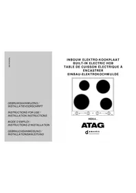 Notice Atag HEK4535U Electric cooktop