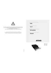 Notice Atag BD1511B Tiroir Chauffant