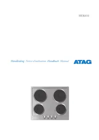 Notice Atag HEK6115U Plaque de cuisson