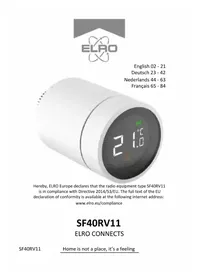 Notice ELRO SF40RV11 Maison intelligente