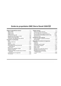 Notice GMC SIERRA (2009) Voiture