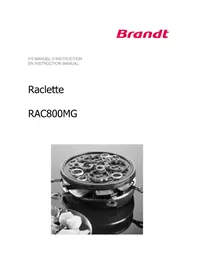 Notice BRANDT RAC800NR Appareil de cuisson