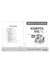 Notice KUBOTA SSV75 Chargeuse compacte
