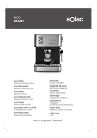 Notice SOLAC ESPRESSO 20 BAR S92010800 Machine à café