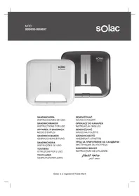 Notice SOLAC BUON PANINI SD5057 Grille pain