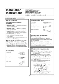 Notice GE PROFILE SPSD157JMV Lavadora/Secadora