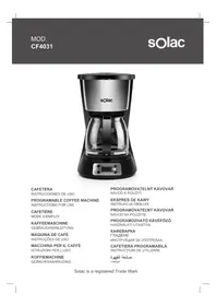 Notice SOLAC STILLO DIGITAL CF4031 Machine à café