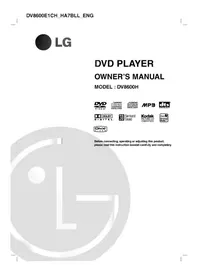 Notice LG DV8600E1CH Dvd speler