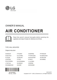 Notice LG AM12BP Aerchóirithe