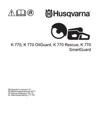 Notice HUSQVARNA K 770 RESCUE Moto