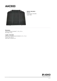 ASKO ACC933 - Autres appareils ménagers