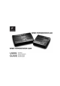 Notice SOUNDCRAFT SPIRIT POWERSTATION 1200 Table de mixage audio