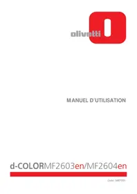 Notice OLIVETTI DCOPIA 403MFEN Imprimante multifonction