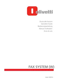 Notice OLIVETTI DCOPIA 4003MF PLUS Fax