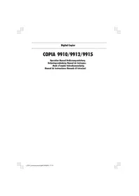 Notice OLIVETTI COPIA 9915C Photocopieur