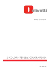 Notice OLIVETTI DCOLOR MF3023 Imprimante multifonction