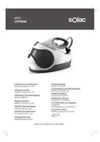 Notice SOLAC OPTIMA STATION 6.0 CPP6000 Nettoyeur à vapeur