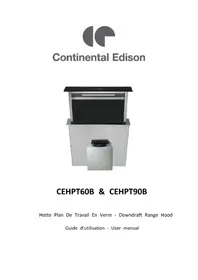 Notice CONTINENTAL EDISON CEHPT60B Hotte