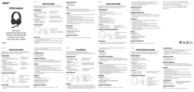 Notice ACER NITRO NHW820 Casque