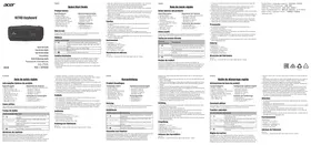 Notice ACER NITRO NKB810 Clavier