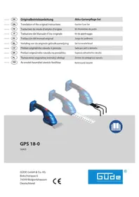 Notice Güde GPS 1820105 Electric gardening tool
