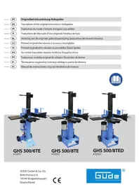 Notice Güde GHS 5006TE Fendeur de bois