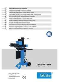 Notice Güde GHS 5007 TED Fendeur de bois