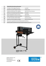 Notice Güde GHS 520 7 TE Fendeur de bois