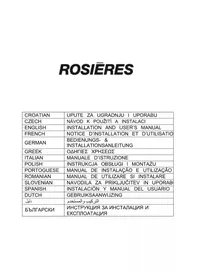 Notice ROSIERES RDX6MX кухненски абсорбатор