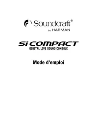 Notice SOUNDCRAFT SI COMPACT 24 Table de mixage audio