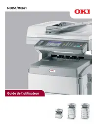Notice OKI MC851DN Imprimante