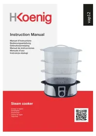 Notice H.KOENIG VAP12 Cuiseur vapeur