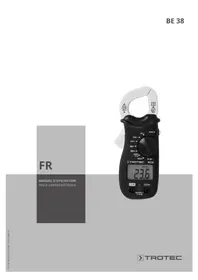 Notice TROTEC BE38 équipements de mesure