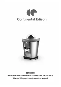 CONTINENTAL EDISON CEPA100IN - Extracteur de jus
