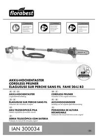 Notice PARKSIDE FAHE 20LI B2 Ébrancheur électrique sur perche