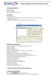 Notice CHACON 84176 Sonnette de portes