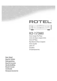 Notice ROTEL RCD1572MKII Lecteur/enregistreur de cd