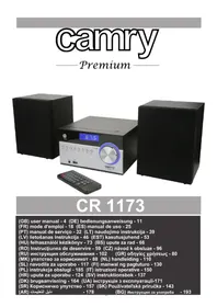 Notice CAMRY CR 1173 Hifi-system